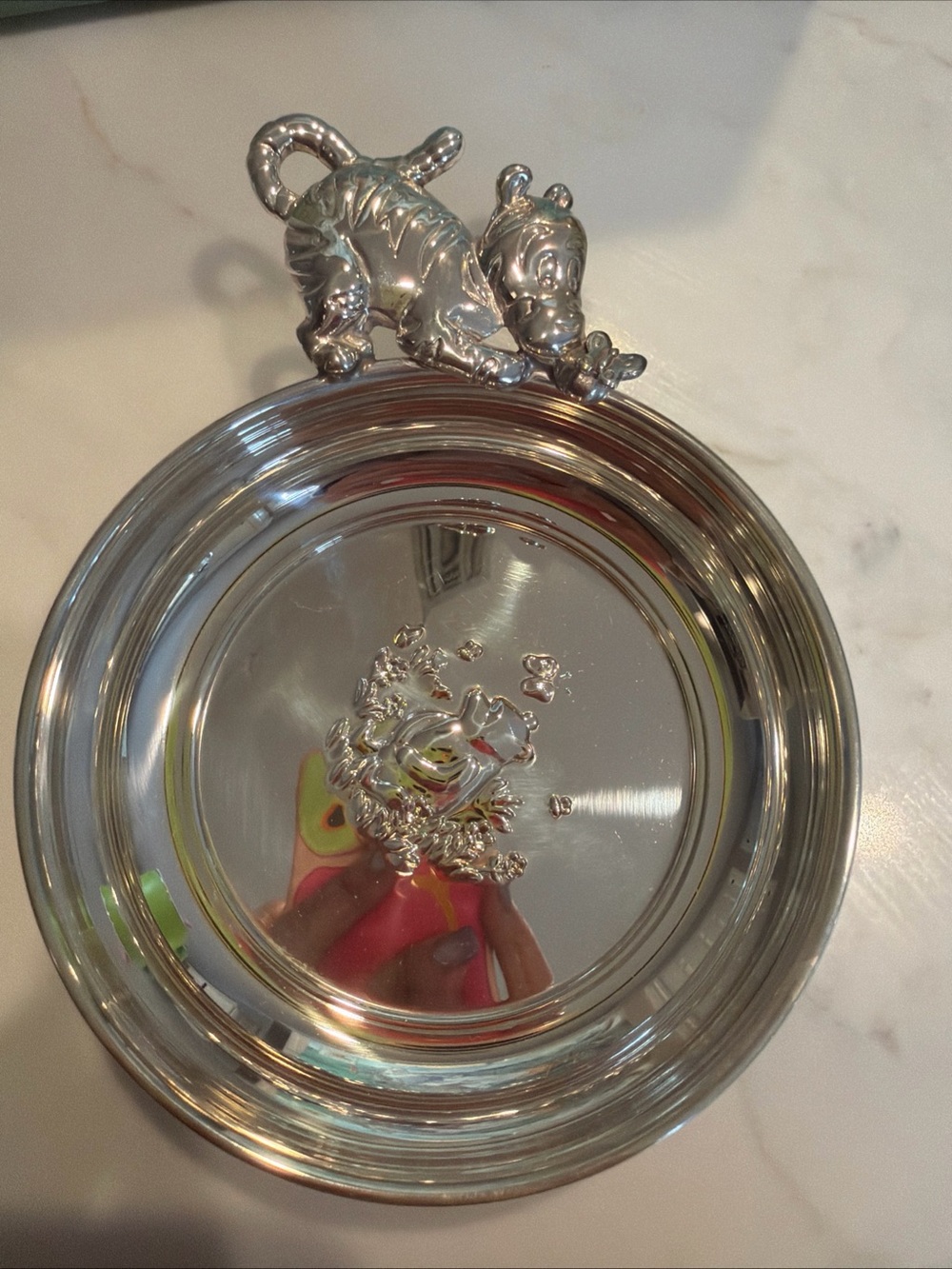Vintage 1999 Lunt Sterling Silver Baby Bowl Original Box Disney Winnie the Pooh